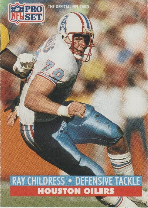 NFL 1991 ProSet - No 163 - Ray Childress