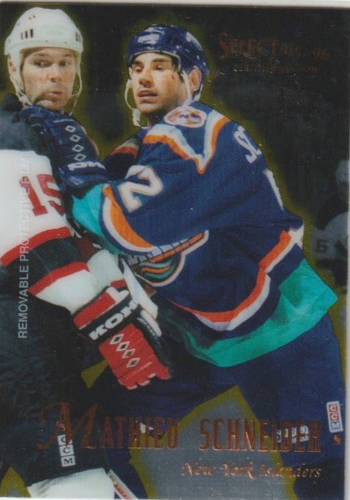 NHL 1995 / 96 Select Certified - No 8 - Mathieu Schneider