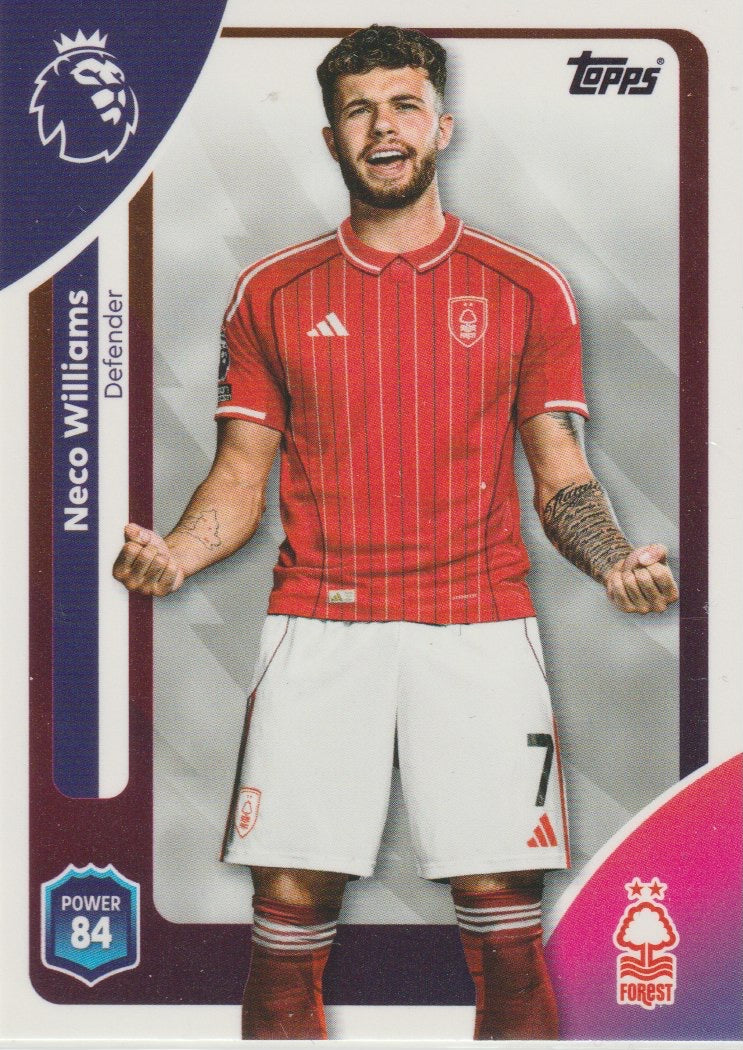 Fussball 2026-26 Topps Premier League EN - No 240 - Neco Williams