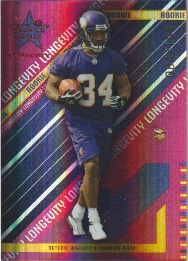NFL 2004 Leaf Rookies and Stars Longevity Ruby - No 156 - Butchie Wallace