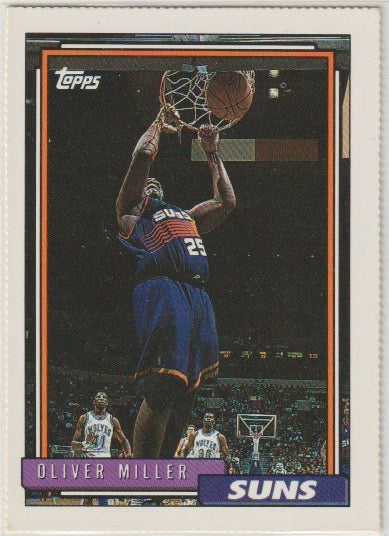 NBA 1992-93 Topps Hoop Magazine Perforated Inserts - No NN0 - Oliver Miller