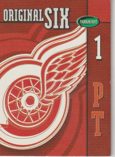 NHL 2003-04 Parkhurst Original Six He Shoots He Scores 1 Point Redemptions - No NNO - Detroit Red Wings
