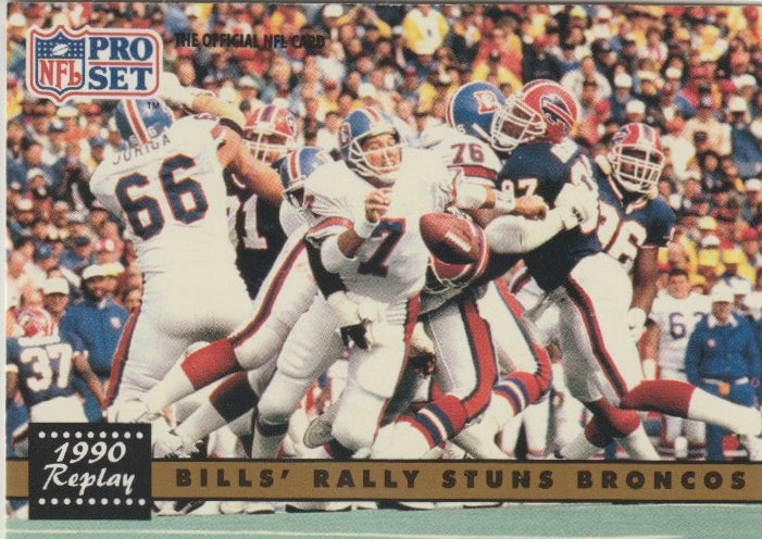 NFL 1991 ProSet - No 326 - Bill's rally stuns Broncos