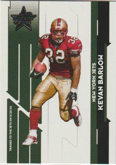 NFL 2006 Leaf Rookies and Stars - No 89 - Kevan Barlow