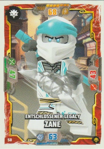 Div Ninjago 2022 - Lego Trading Card Game - No 50 - entschlossener Legacy ZANE