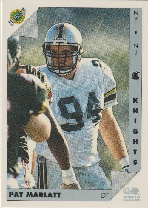 NFL 1992 Ultimate WLAF - No 96 - Pat Marlatt