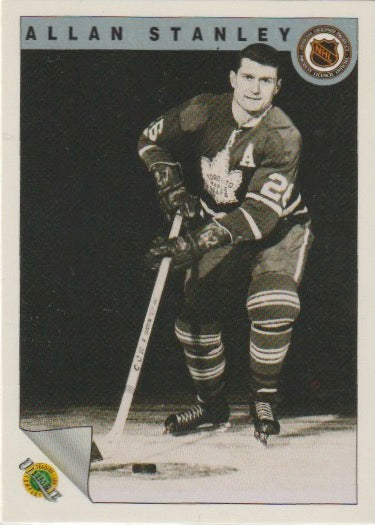NHL 1991-92 Ultimate Original Six - No. 44 - Allan Stanley