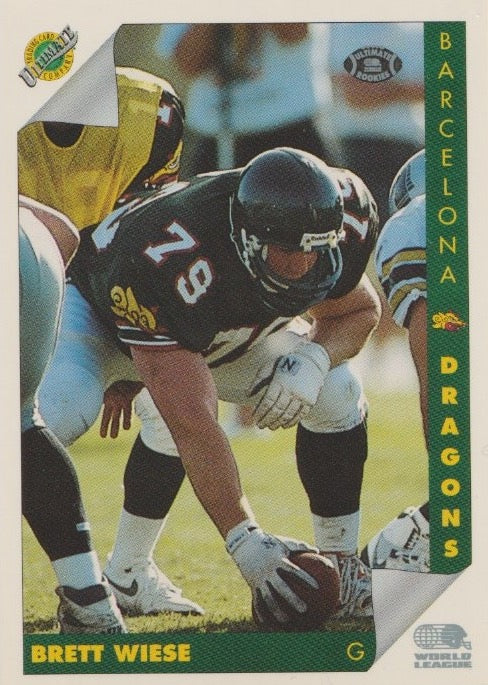 NFL 1992 Ultimate WLAF - No 14 - Brett Wiese