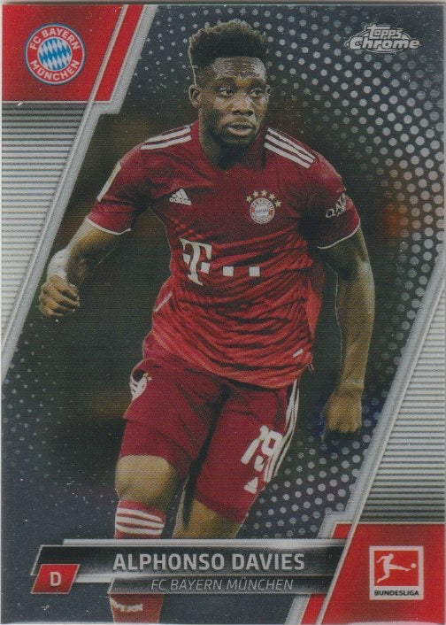 Soccer 2021-22 Topps Chrome Bundesliga - No. 82 - Alphonso Davies