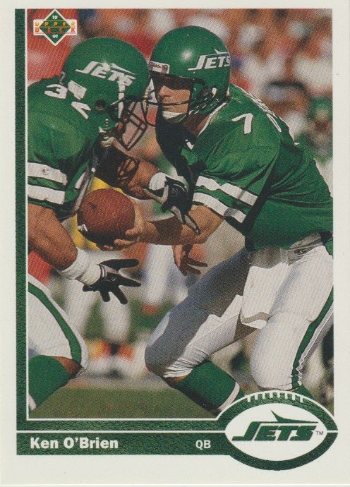 NFL 1991 Upper Deck - No 327 - Ken O'Brien