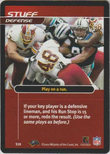 NFL 2001 Showdown 1st Edition Strategy - No S3 - Stephen Davis