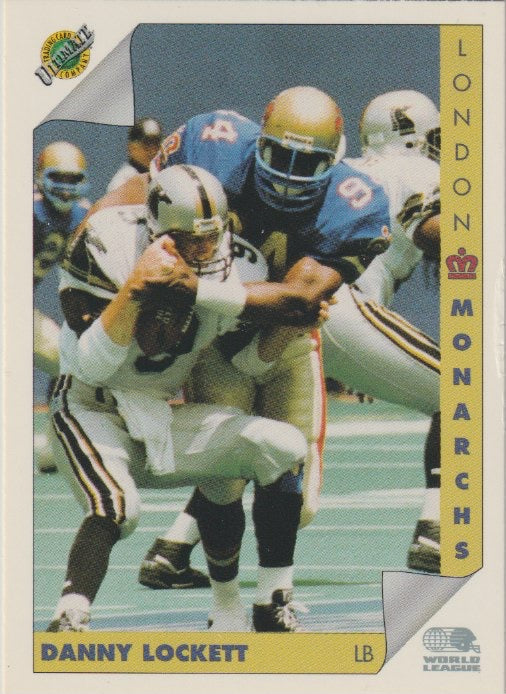 NFL 1992 Ultimate WLAF - No 65 - Danny Lockett