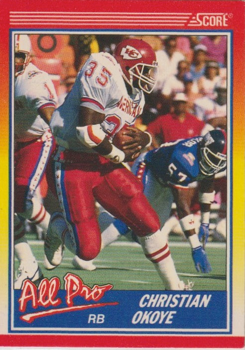 NFL 1990 Score - No 581 - Christian Okoye