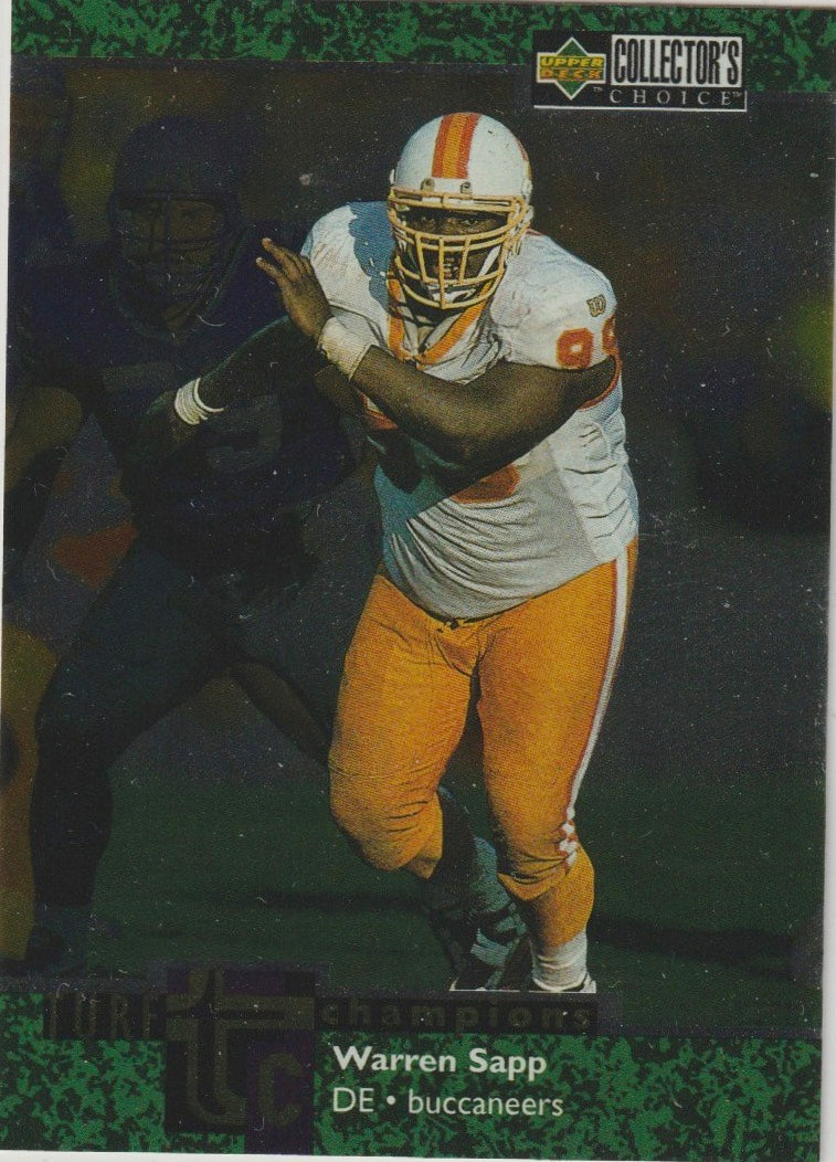 NFL 1997 Collector's Choice Turf Champions - No TC16 - Warren Sapp