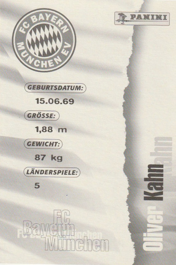 Soccer - autograph card - Oliver Kahn