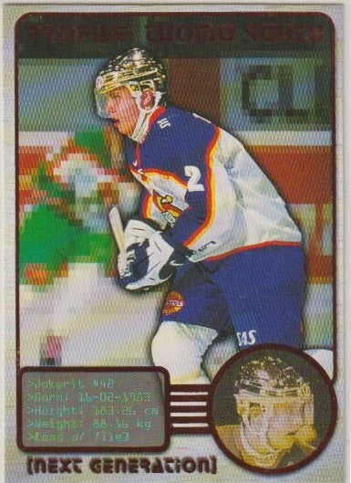 FIN 2000-01 Finnish Cardset Next Generation - No 3 of 9 - Tuomo Ruutu