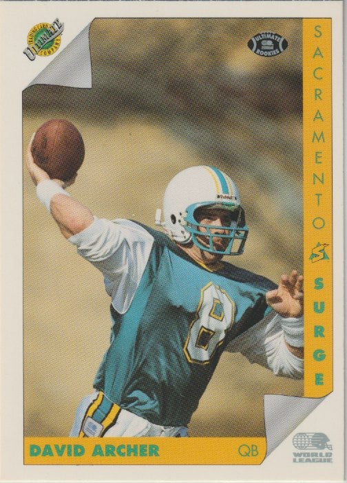 NFL 1992 Ultimate WLAF - No 144 - David Archer