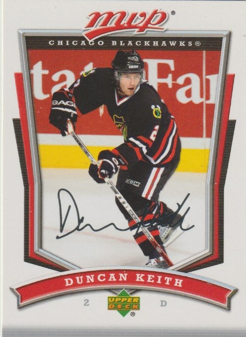 NHL 2007-08 Upper Deck MVP - No 15 - Duncan Keith