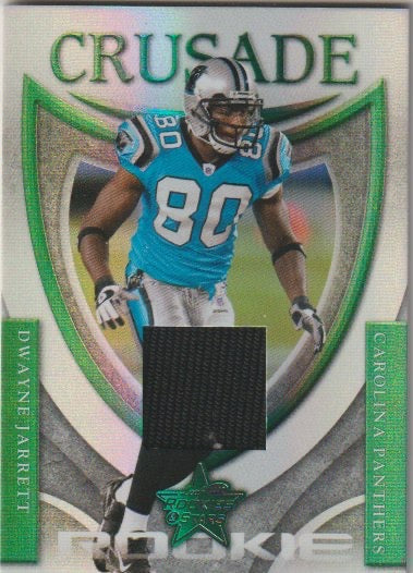 NFL 2007 Leaf Rookies and Stars Rookie Crusade Materials Green - No RC-5 - Dwayne Jarrett
