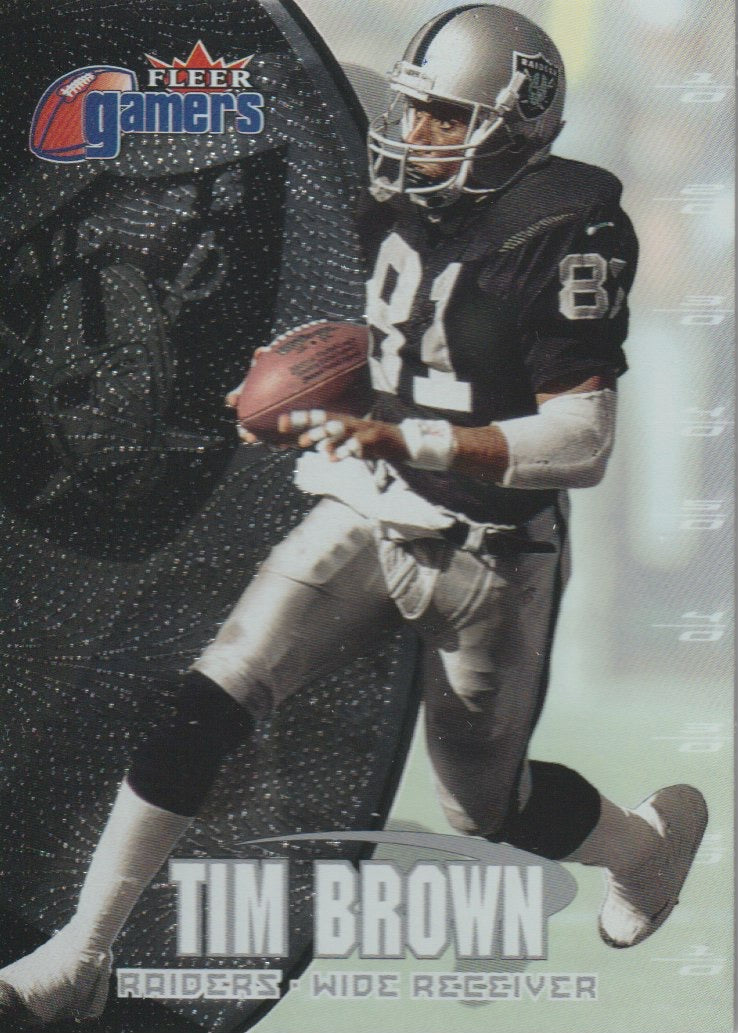 NFL 2000 Fleer Gamers - No 76 - Tim Brown