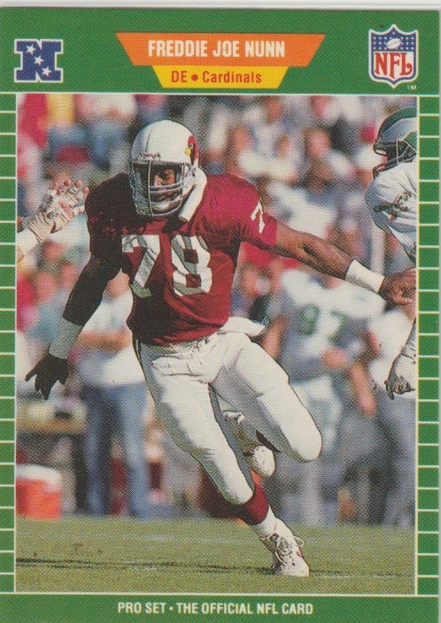 NFL 1989 ProSet - No 336 - Freddie Joe Nunn