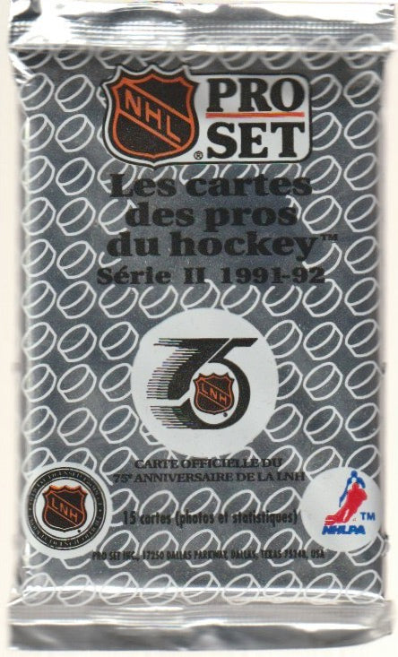 NHL 1991-92 ProSet Bilingual Edition Serie 2 - Päckchen