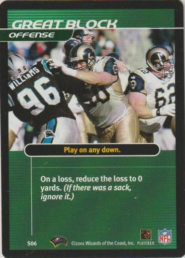 NFL 2001 Showdown 1st Edition Strategy - No S06 - Panthers vs. Rams