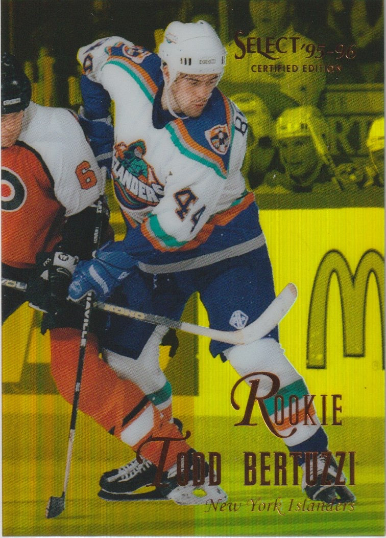 NHL 1995 / 96 Select Certified Mirror Gold - No 123 - Todd Bertuzzi