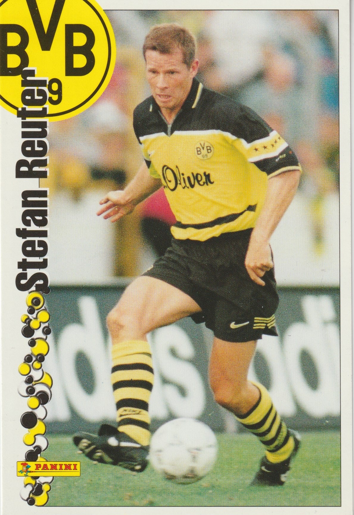 Fussball - Panini - Jumbokarte - Stefan Reuter