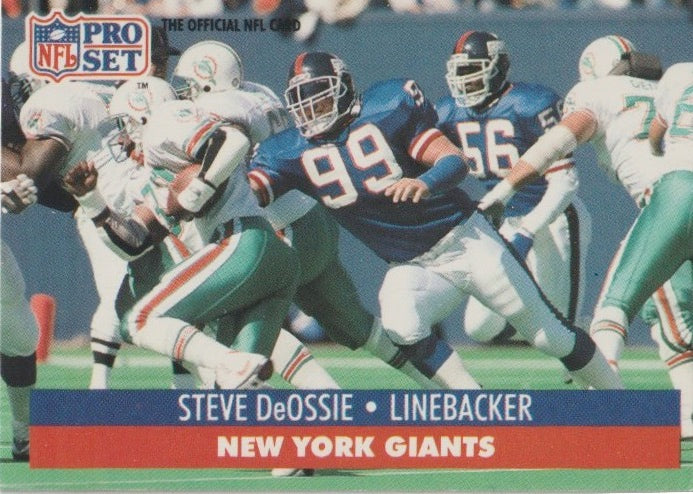 NFL 1991 ProSet - No 58 - Steve DeOssie