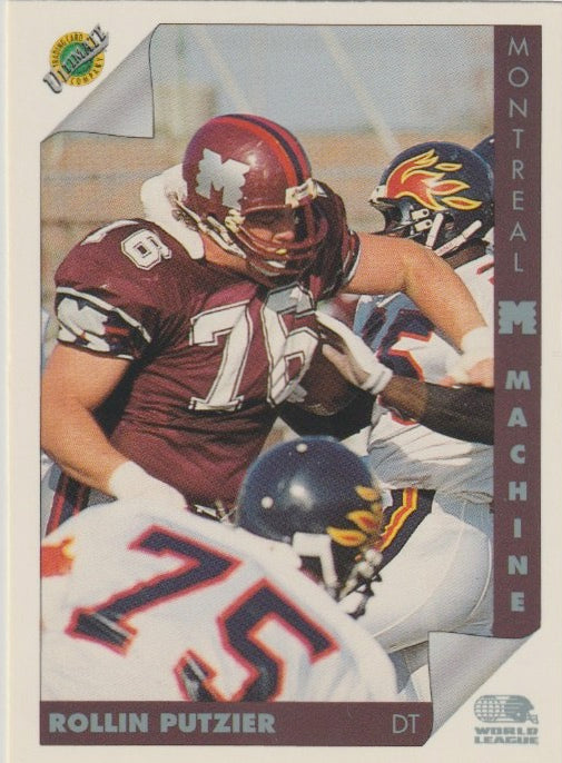 NFL 1992 Ultimate WLAF - No 77 - Rollin Putzier