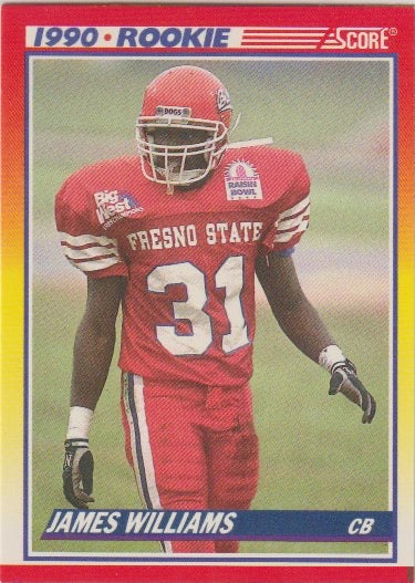 NFL 1990 Score - No 641 - James Williams