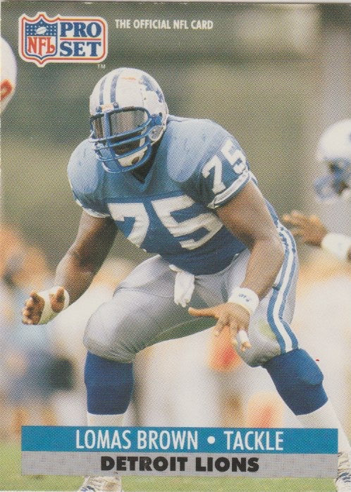NFL 1991 ProSet - No 148 - Lomas Brown
