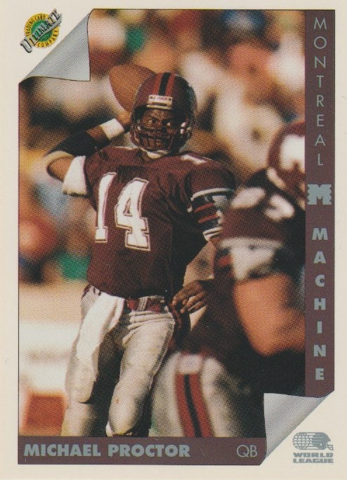 NFL 1992 Ultimate WLAF - No 86 - Michael Proctor