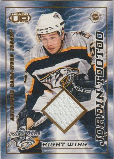 NHL 2003-04 Pacific Heads Up Jerseys - No 17 - Jordin Tootoo