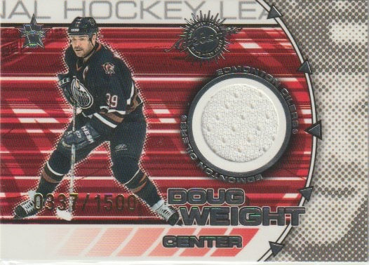 NHL 2000-01 Vanguard Dual Game-Worn Jerseys - No 7 - Ryan Smyth / Doug Weight