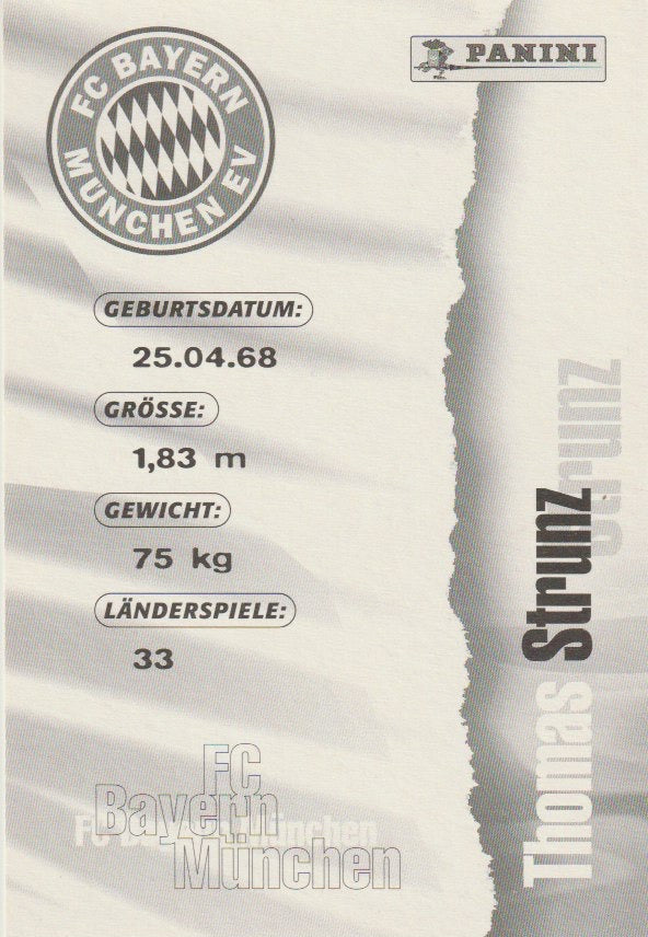 Soccer - autograph card - Thomas Strunz