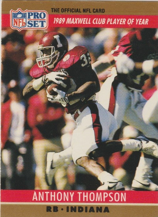 NFL 1990 ProSet - No 22 - Anthony Thompson