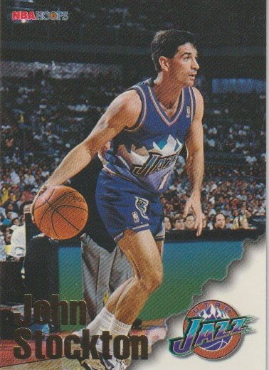 NBA 1996-97 Hoops - No. 245 - John Stockton