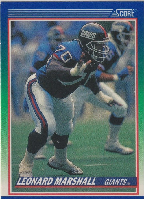 NFL 1990 Score - No 375 - Leonard Marshall