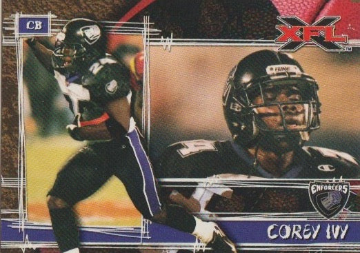 NFL 2001 Topps XFL - No 54 - Cory Ivy