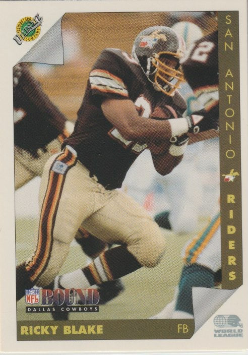 NFL 1992 Ultimate WLAF - No 149 - Ricky Blake