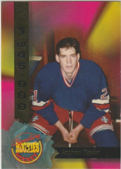 NHL 1995 Signature Rookies - No 65 - Andrew Taylor