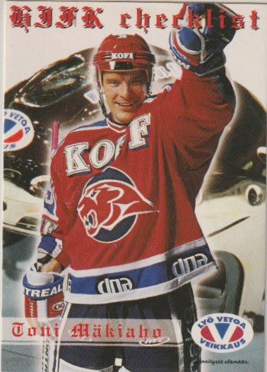 FIN 2001-02 Finnish Cardset - No 194 - HIFK Helsinki / Toni Mäkiaho