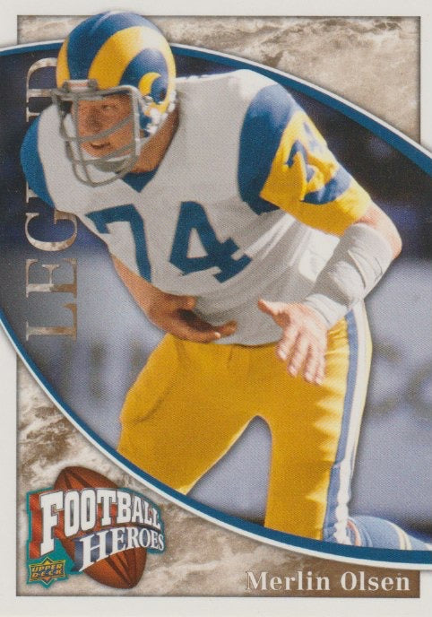 NFL 2009 Upper Deck Heroes - No 217 - Merlin Olsen