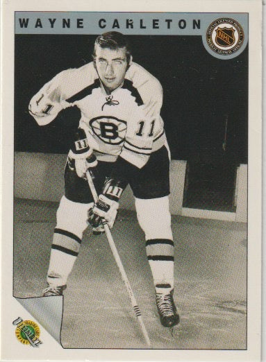 NHL 1991-92 Ultimate Original Six - No. 47 - Wayne Carleton