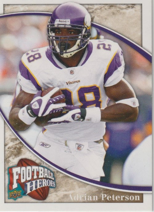 NFL 2009 Upper Deck Heroes - No 50 - Adrian Peterson