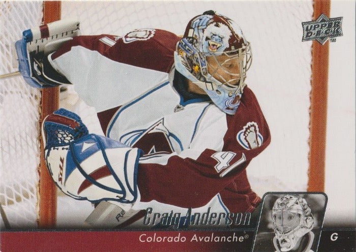 NHL 2010-11 Upper Deck - No 149 - Craig Anderson