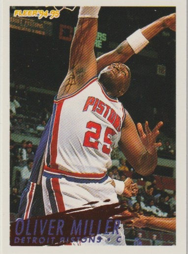 NBA 1994-95 Fleer European - No 70 - Oliver Miller