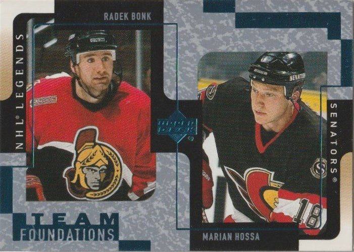 NHL 2000-01 Upper Deck Legends - No 95 - Marian Hossa / Radek Bonk
